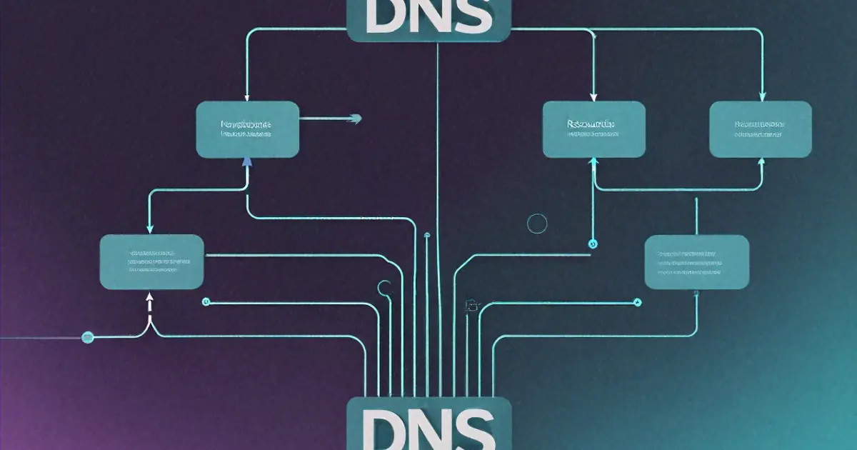 DNS architecture and resolution visualization